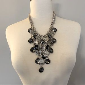 COPY - Traci Lynn Silver&Rhine Stone Necklace, Ea…